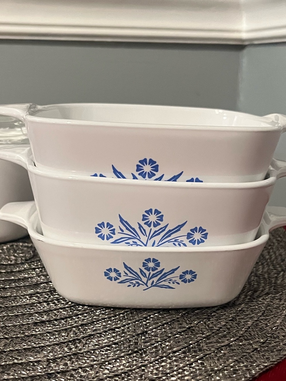 🩷 Antique/Vintage Corningware Bakeware Set - Design Blue Cornflower - Picture 3 of 12